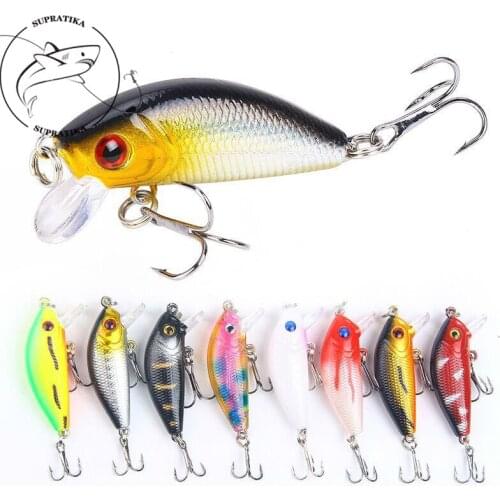 8Pcs/lot 5cm 4.2g Fishing Lure Artificial Lifelike Minnow Bait For Sea 3D Eyes Wobblers Crankbait Hard Baits Fishing Tackle
