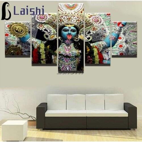 5pcs diamond painting Religious Hindu Goddess Kali diamond embroidery Indian god full round square drill 5d diy mosaic puzzle
