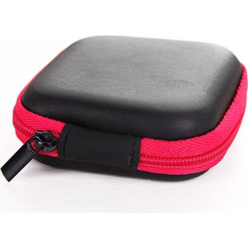 Clip Holder Clip Dispenser Desk Organizer Bags Headphones Earphone Cable Earbuds Storage Pouch bag random color