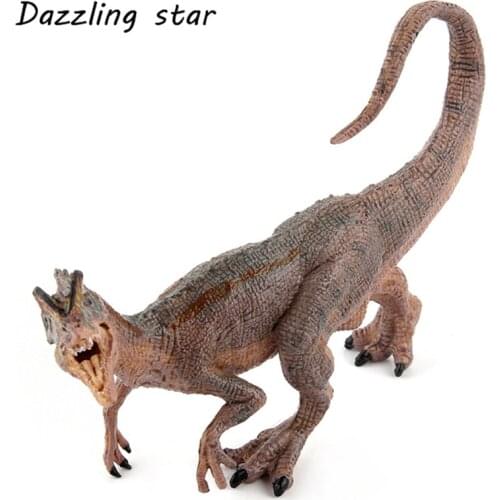 14cm Jurassic Dilophosaurus Dinosaur Action & Toy Figures Animal Model Collection Learning & Educational Kids Birthday Boy Gift