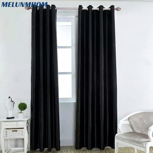 Ready-made Blackout Curtains for Living Room Bedroom Curtain for Window Blinds Drapes 8 Kinds Color Finished Blinds 1 panel