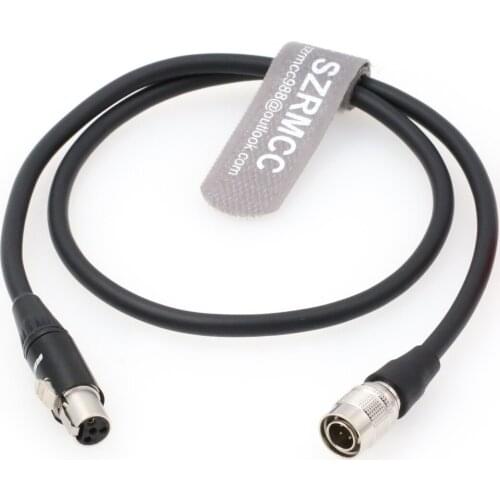 Hirose 4 Pin Male to Mini XLR 4 Pin Female Power Cable for Sony F5 F55 ARRI Amira Camera to TVLogic VFM Monitor