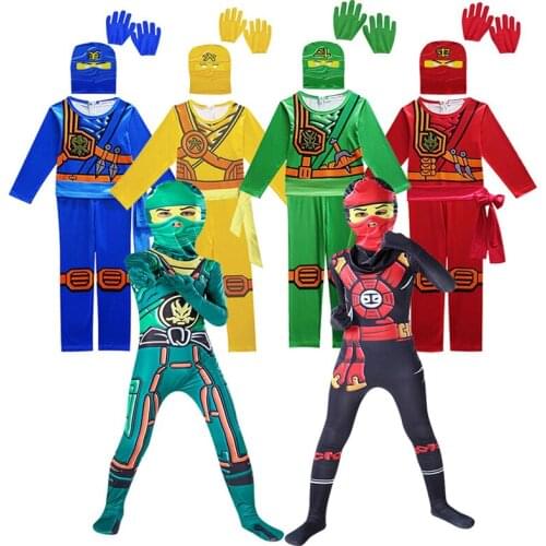 Cosplay Costume Boy Girl Jumpsuit Glove Set Cosplay Anime Children Fantasy Cosplay Halloween Christmas Party Costume