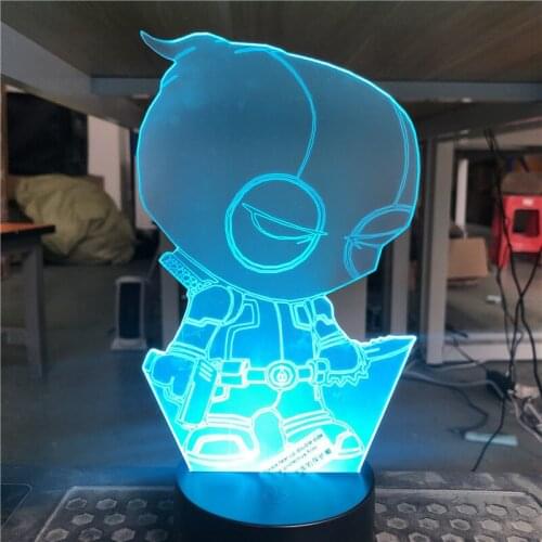Cartoon Game 3D LED Lamp Lighting USB Mood Night Light Kid Toy Multicolor Luminaria Christmas Gift Children