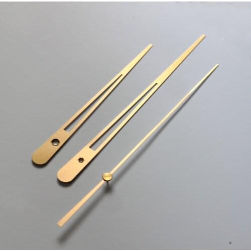 DIY Wall Clock Hands Gold Repair Parts Tools Metal Hour Hand Minute Hand Second Hand Luminous Clock Pointer Golden