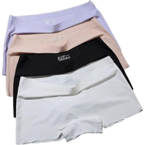 Womens safety short pants boxer women underwear boyshort panties skirt shorts ladies underpants seamless shorts trousers set