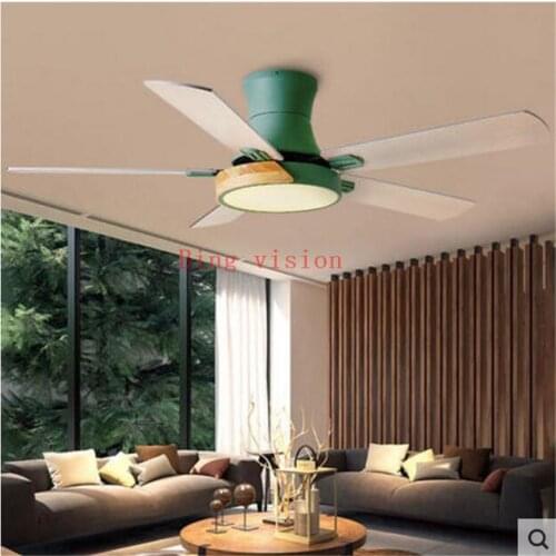 Nordic Modern LED Wooden Ceiling Fan Wood Ceiling Light Fans Lamp AC Ceiling Fans With Lights LED Dimming 220v Home Fan