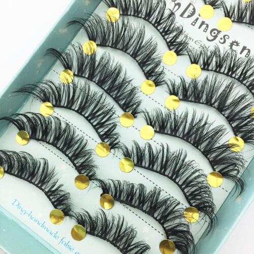 NEW 5/8/10Pairs 3D Mink Lashes Natural Eyelashes Dramatic False Eyelashes Messy Eye lashes Mink Eyelashes maquiagem makeup tools