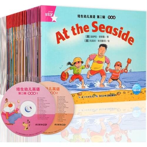 New 35 Books/Set Early Educactioal English Reading Picture Book Baby Kids Children Story Book Gift Volume 2 With CD