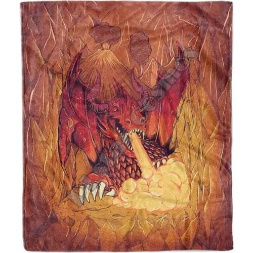 Dragons Fire Blanket Fleece Blanket 3D full printed Wearable Blanket Adults/kids Fleece Blanket Sherpa Blanket Drop Shippng