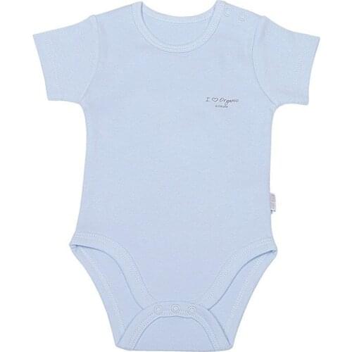 KitiKate Organic Basic Short Sleeve Body Child Boy 77022 Blue