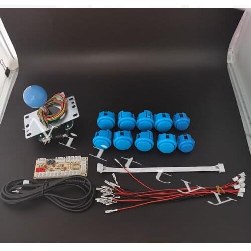 Original Joystick DIY Kit Zero Delay Arcade DIY Kit USB Encoder copy Sanwa push Buttons For Arcade Mame To PC PS3