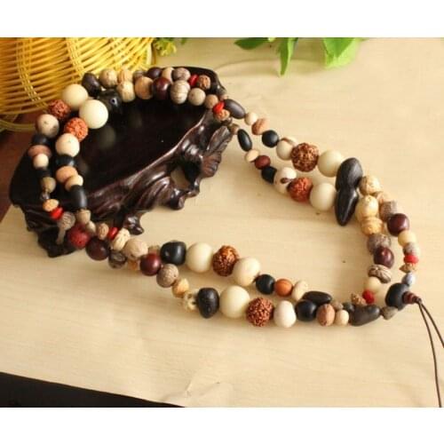 18 kinds of Bodhi seeds Tibetan Buddhism 108 prayer Beads Mala Necklace