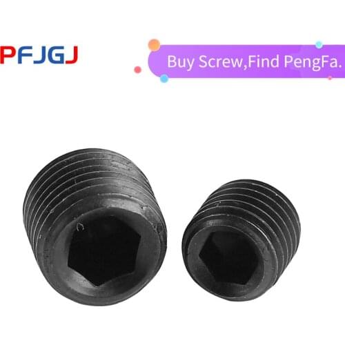 Peng Fa DIN916 Whole Teeth 12.9 Grade Metric Fine Teeth Cup Tail Headless Screw Concave End Fixing Screw M6M8-M12