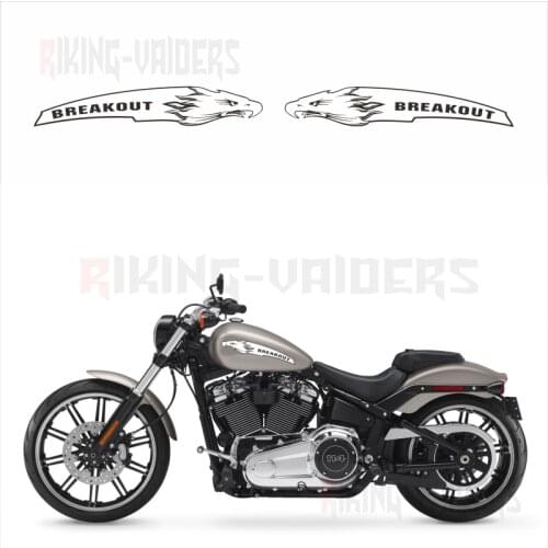 Custom Eagle Head Decal Fairing Stickers Saddlebag Vinyl Decals For Harley Softail Breakout