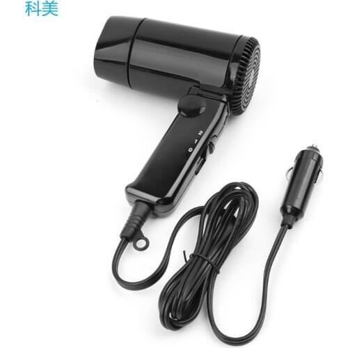 Drop ShiP Portable 12V Car-styling Hair Dryer Hot & Cold Folding Blower Window Defroster