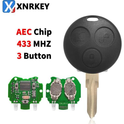 315/ 433Mhz Remote Car Key For Mercedes-Benz Smart Fortwo 1998-2006 Forfour Roadster City Coupe Crossblade Cabrio Roadster