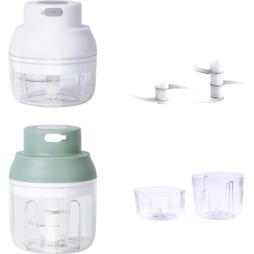 Electric Garlic Masher Mini USB Charging Crusher Chopper Pepper Chili Vegetable