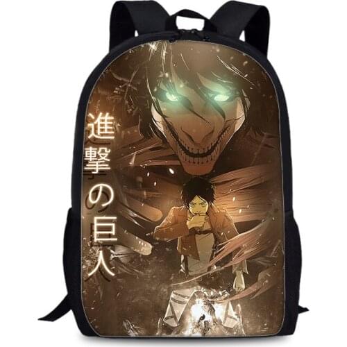 Attack On Titan Bag Japan Anime Printing Backpacks For Teenagers School Student Bag Fans Best Gifts For School Mochilas