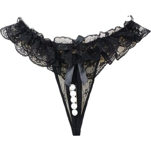 Sexy Breathable Comfortable Lace Panties Underwear Thin Belt Thongs Low Waist G-String Hot Woman String Low Waist Lady Lingerie