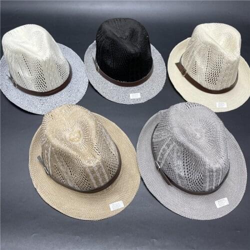 2021 New Sun Hat Mens and Womens Straw Hat Outdoor Sun Hat Sun Hat Top Hat Panama Hat