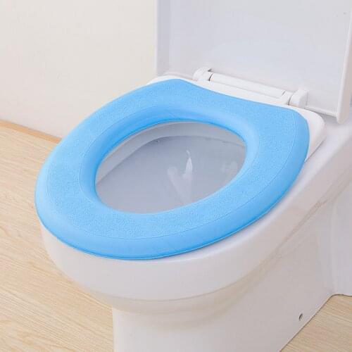 Toilet seat waterproof EVA toilet seat cushion can be reused, easy to clean and not easy to deform soft cushion bathroom supplie