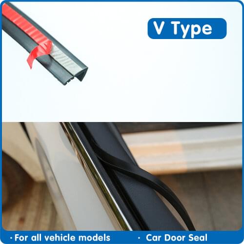V Type 8.5mm Car Door Glass Window Seal Strip Car Window Sealant Weatherstrip Auto Rubber Seals Weatherstrip Sealing For Car