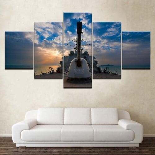 The US Navy 5 piece Wallpapers modern Modular Poster art Canvas painting for Living Room Home Decor
