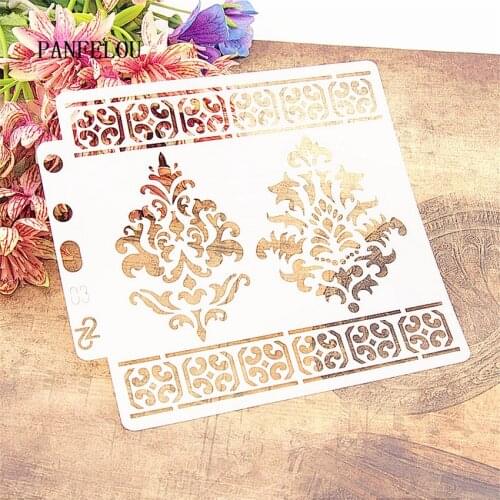 Magic flower scrapbook stencils spray plastic mold shield DIY cake hollow Embellishment printing lace ruler valentine