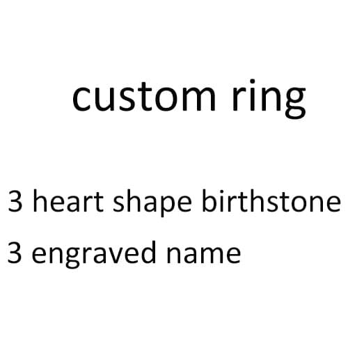 Xiaojing 925 Sterling Silver Personalized Family Name Ring Diy Customize Engrave 3 Names Rings for Mothers Day Best Gifts