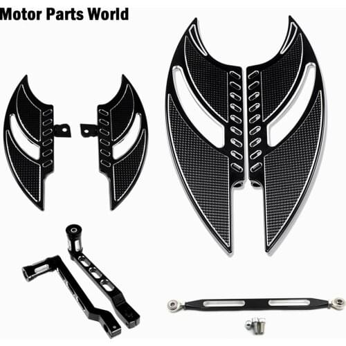 Motorcycle Floorboard Heel Toe Shifter Lever Linkage Front +Rear For Harley Touring Electra Glide Dyna CVO Road Glide FLTRXSE