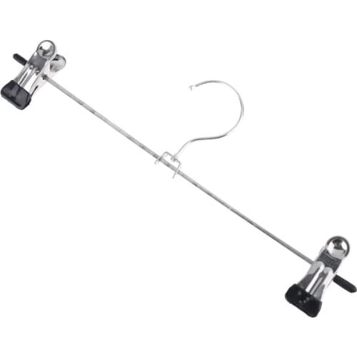 10pcs/lot New Hangers For Clothes Stainless Steel Clip Stand Hanger Pants Skirt Kid Clothes Adjustable Pinch Grip