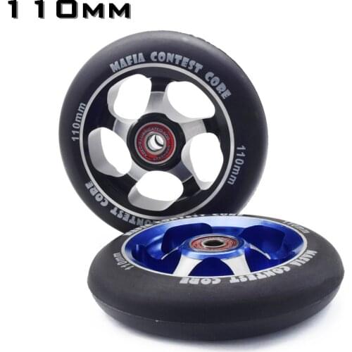 【100mm 110mm】 【88A】MGP branded wheel High precision aluminium alloy Hub inline scooter wheel heavy speed roller with ABEC-9