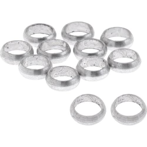 12 Pcs 4.5mm Dart Sharft Protect Flights O Rings Washers Silver B