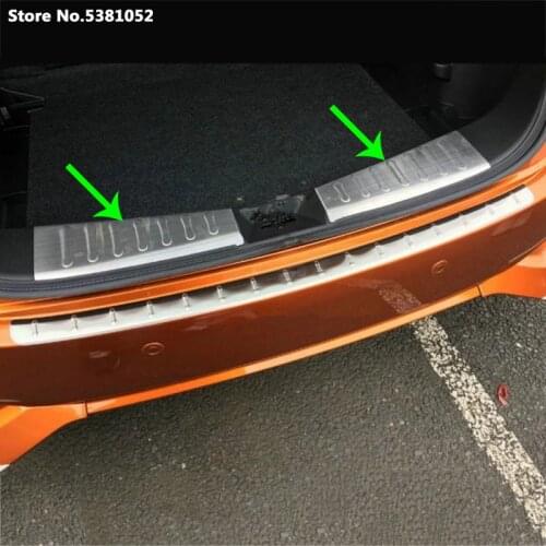 Car Rear Guard For Nissan Note E12 Accessories 2016 2017 2018 2019 Rear Bumper Trunk Guard Door Sill Plate Protector