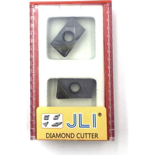 JLI 2pcs/set Diamond Lathe APKT160404 PCD Cutter Tool CNC Blade Turning Tip Series Suitable for SVJCR SVVCN SVQCR SVUCR
