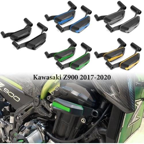 CNC Aluminum Carbon Motorcycle Engine Cover Crash Pads Frame Slider Protector Stator Guard For Kawasaki Z900 2017 2018 2019 2020