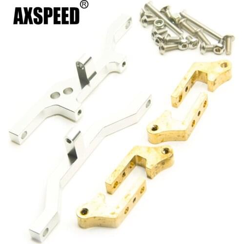 AXSPEED CNC Aluminum Front Axle Servo Update Upper Link Mount Kit for D90 II RC4WD 1/10 RC Crawler Car Upgrade Parts