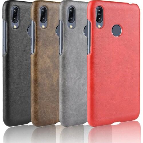 Zenfone Max Pro (M2) ZB631KL Case Leather Cases For ASUS Zenfone Max M2 ZB633KL Slim Phone Fitted Back Case