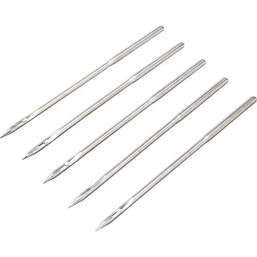 Durable 5Pcs Sewing Leather Awl Needles Tool Crochet Bent Hook Needle Set Repair Tool For Make Bags Repairs Sofa Furniture