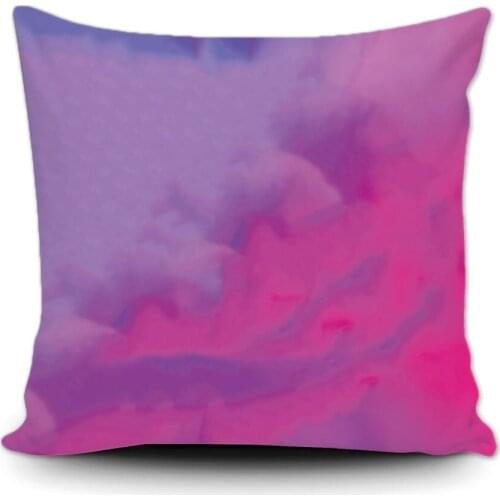 Two Sides Printed Throw Cushion Purpple Gradient Color Decorative Cushion Cover Pillow Case Perfect Gift For Car Sofa Seat