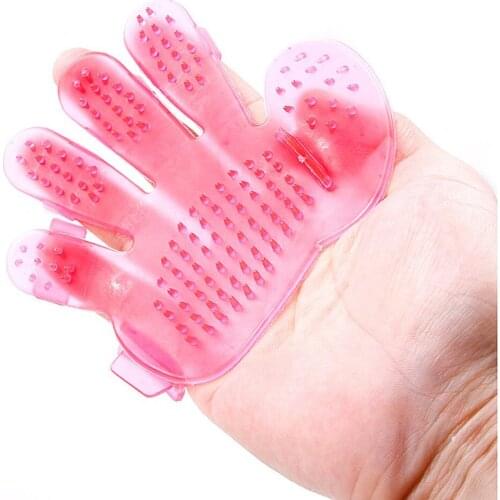 2018 Hot New foreign cleaning brush trade factory direct supply pet five finger pet brush pet bath palm brush pet