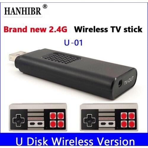 2.4g classic nostalgic AV HD output retro video game console, built-in 620 game 8-bit NES wireless TV stick dual remote control