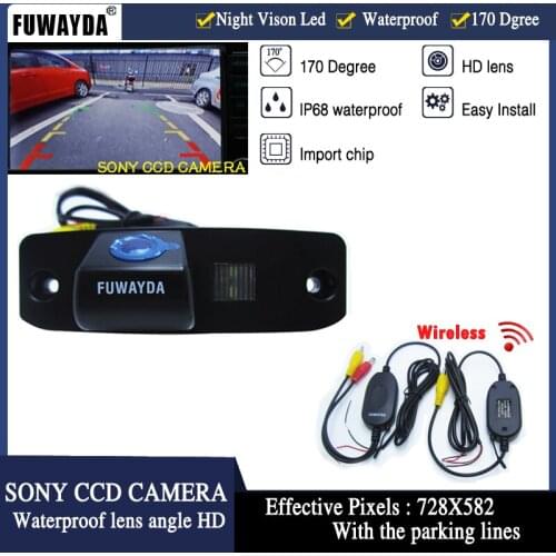 Wireless SONY CCD Car Rear View Reverse Parking Back Up Nav CAMERA for Hyundai Tucson Accent Elantra Terracan Veracruz Sonata