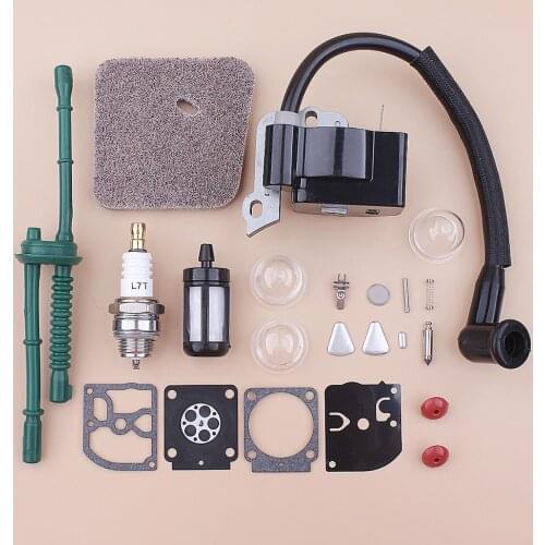 Ignition Coil For Stihl FS38 FS45 FS46 FS55 FC55 KM55 Air Fuel Filter Line Spark Plug Repair Kit Trimmer Brushcutter Part