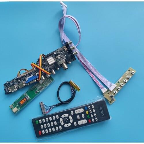 Kit for LP154WX4 (TL)(B2) remote 1 CCFL 1280X800 DVB-T DVB-C 30pin Controller board HDMI LCD TV Panel VGA USB AV digital 15.4"