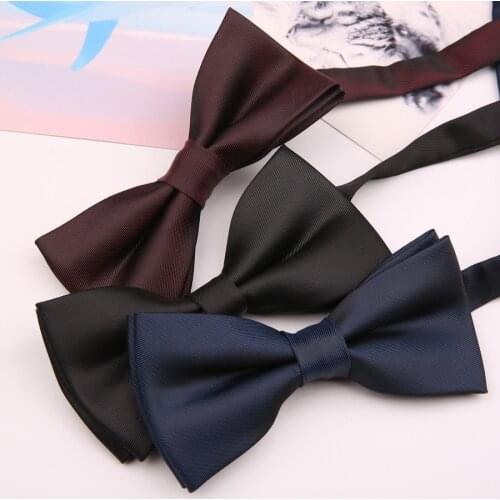 Linbaiway Formal Bowtie for Men Wedding Business Necktie for Mens Shirt Bridegroom Tuxedo Bowknots Polyester Cravat