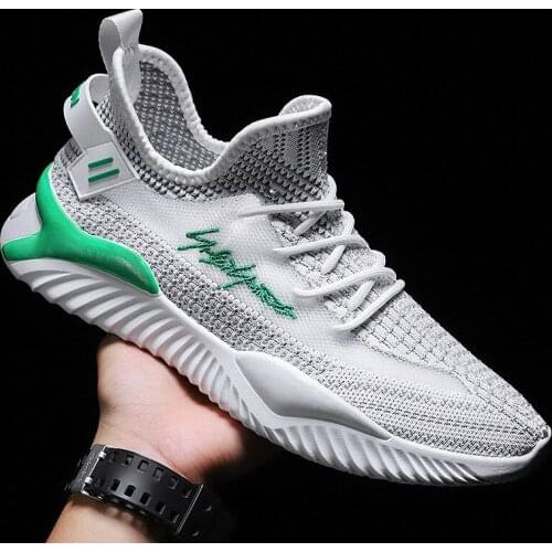 Mens shoes summer breathable 2020 new spring sports casual shoes mens white breathable non-slip running shoes
