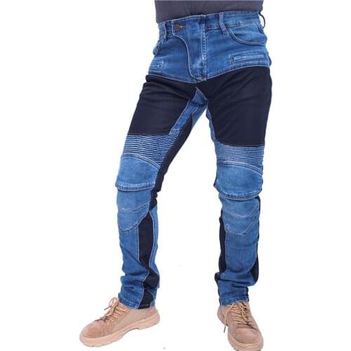 2019 KOMINE MOTORPOOL UBS06 PK719 Jeans Leisure Motorcycle Mens Off-road Outdoor Jean/cycling Pants With Protect Equipment