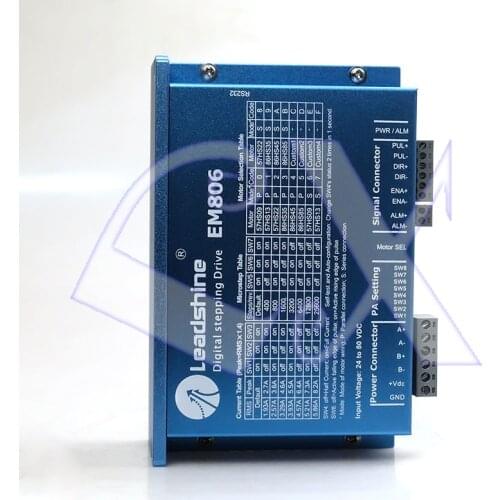 Freeshipping Original Leadshine EM806 Digital Stepper Drive with Stall Detection Max 80VDC / 8.2A